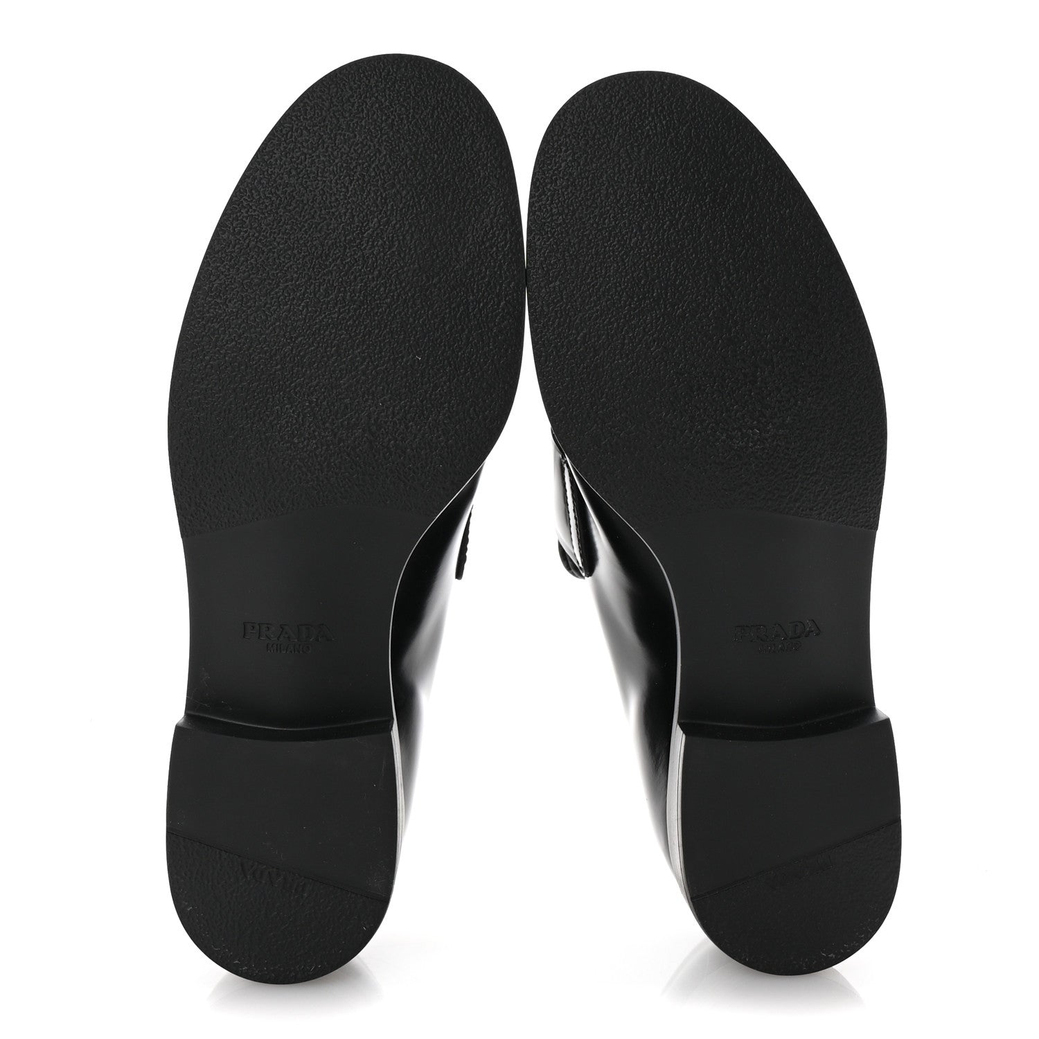 Prada Spazzolato Loafers 37 Black 6 of 10