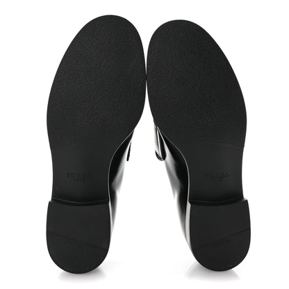 Prada Spazzolato Loafers 37 Black 6 of 10