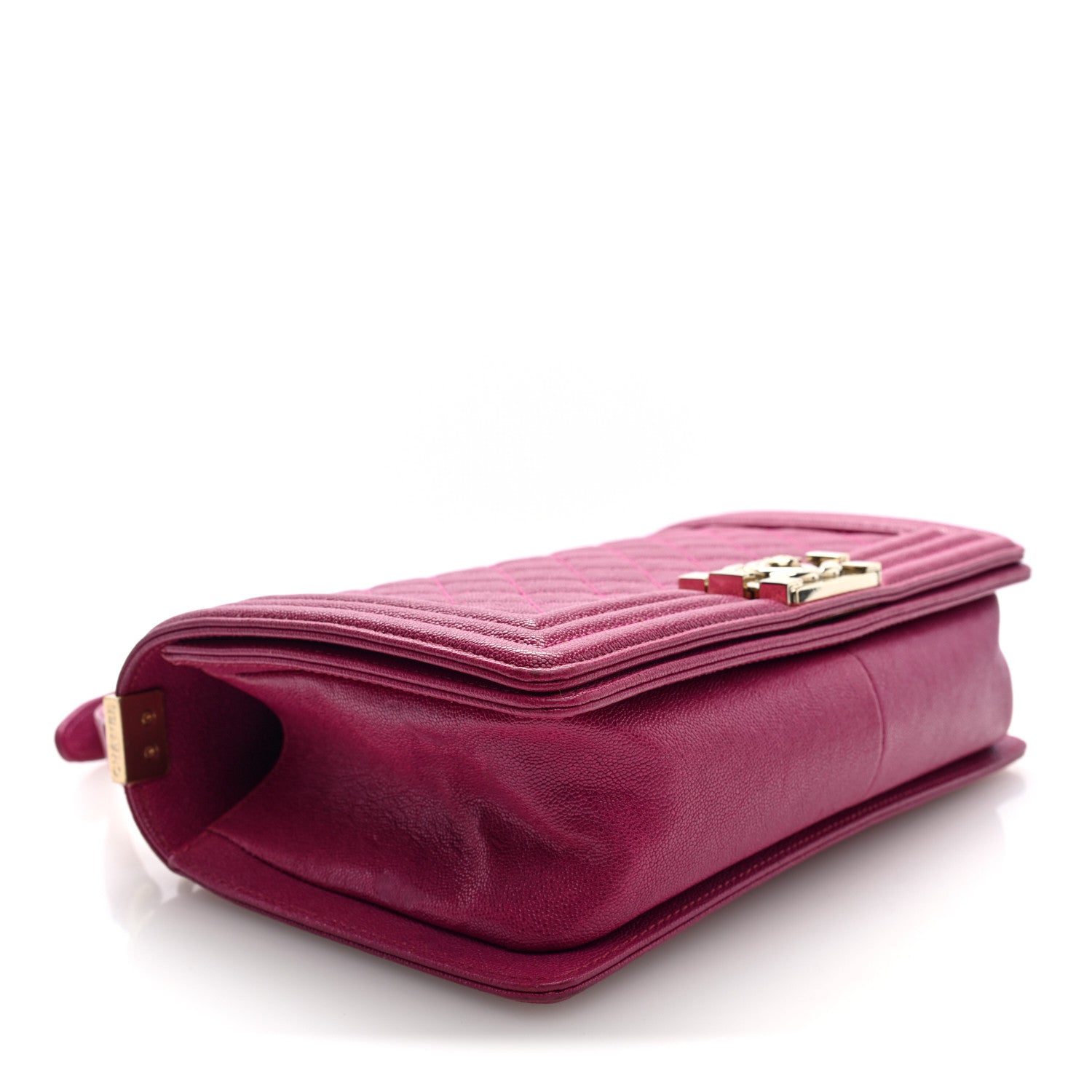 Chanel Caviar Quilted Medium Boy Flap Dark Pink 4 of 10