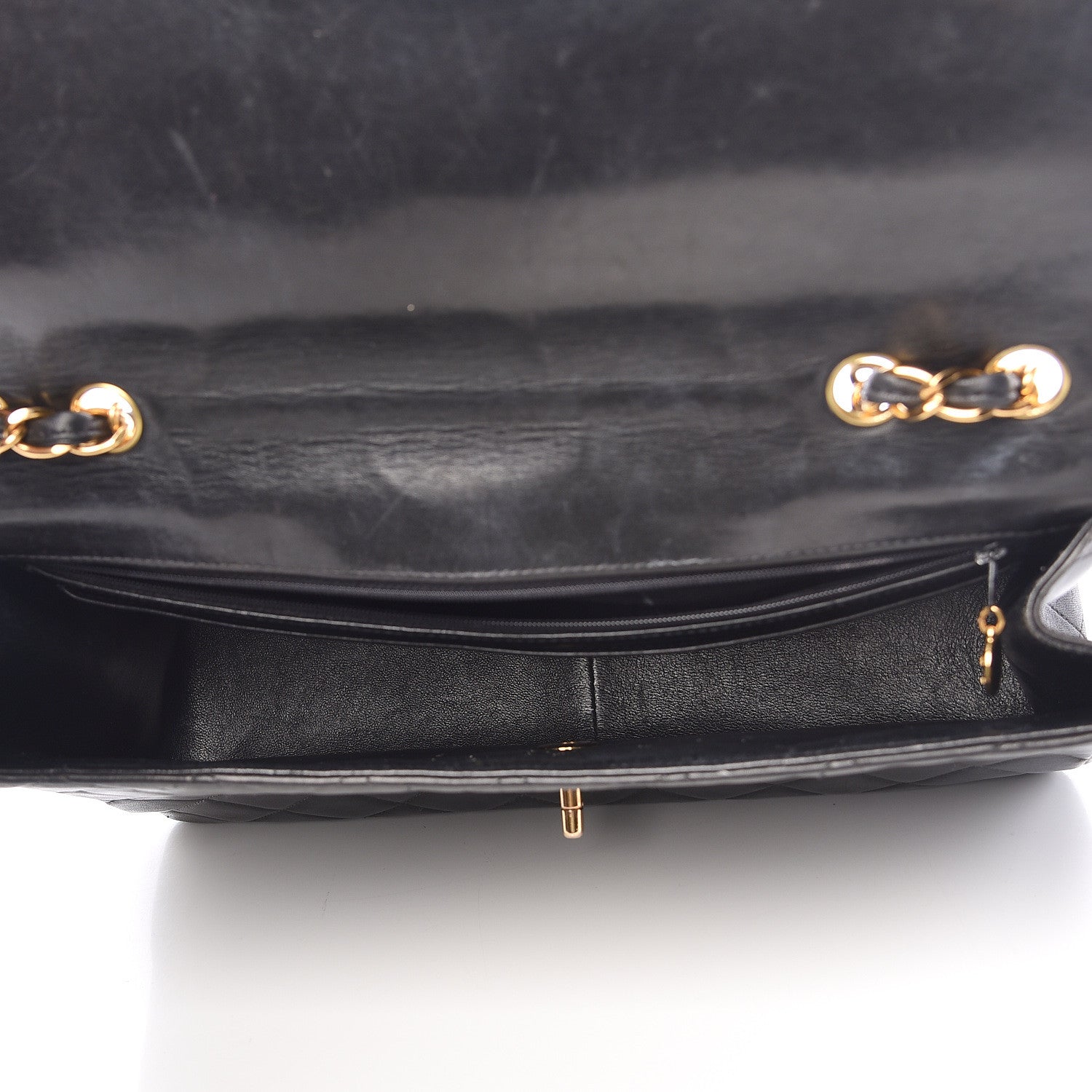 Chanel Lambskin Quilted Jumbo Single Flap Black 5 of 16