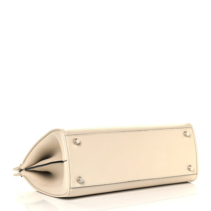Gucci Grainy Calfskin Small Zumi Top Handle Bag Mystic White 4 of 11