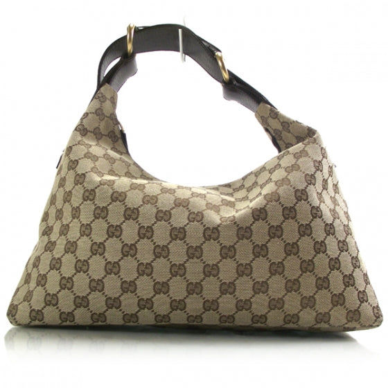 Gucci Monogram Medium Horsebit Chain Hobo 1 of 10