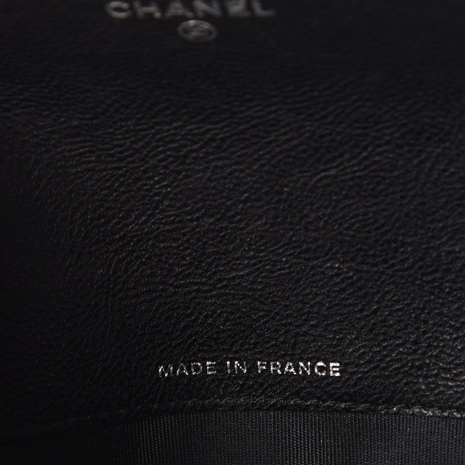 Chanel Calfskin Quilted Boy Chain Around Flap Wallet Black 7 of 8