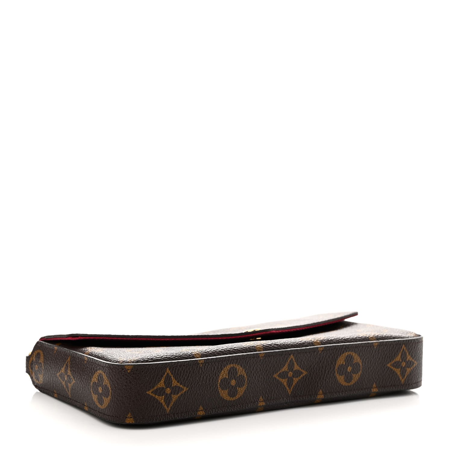 Louis Vuitton Monogram Pochette Felicie Chain Wallet Fuchsia 5 of 12