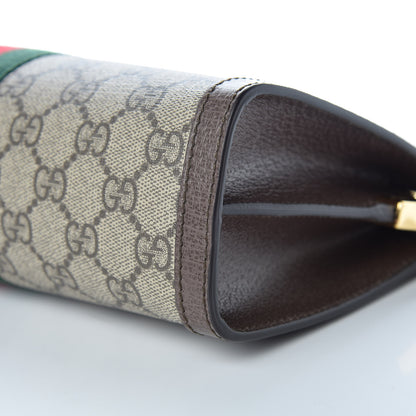 Gucci GG Supreme Monogram Web Small Ophidia Chain Shoulder Bag Brown 10 of 10