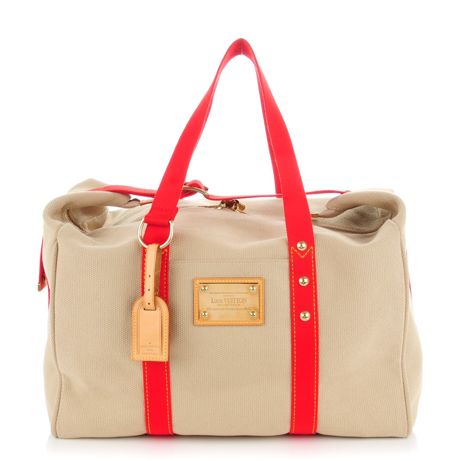 Louis Vuitton Toile Antigua Sac Weekend Beige 1 of 7