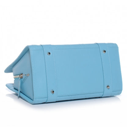 Christian Dior Calfskin Cannage Tote Turquoise 4 of 7