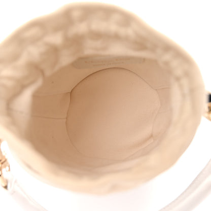 Christian Dior Calfskin Small Dior Vibe Bucket White Blue 5 of 9