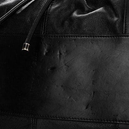 Burberry Calfskin Drawstring Tote Black 11 of 12