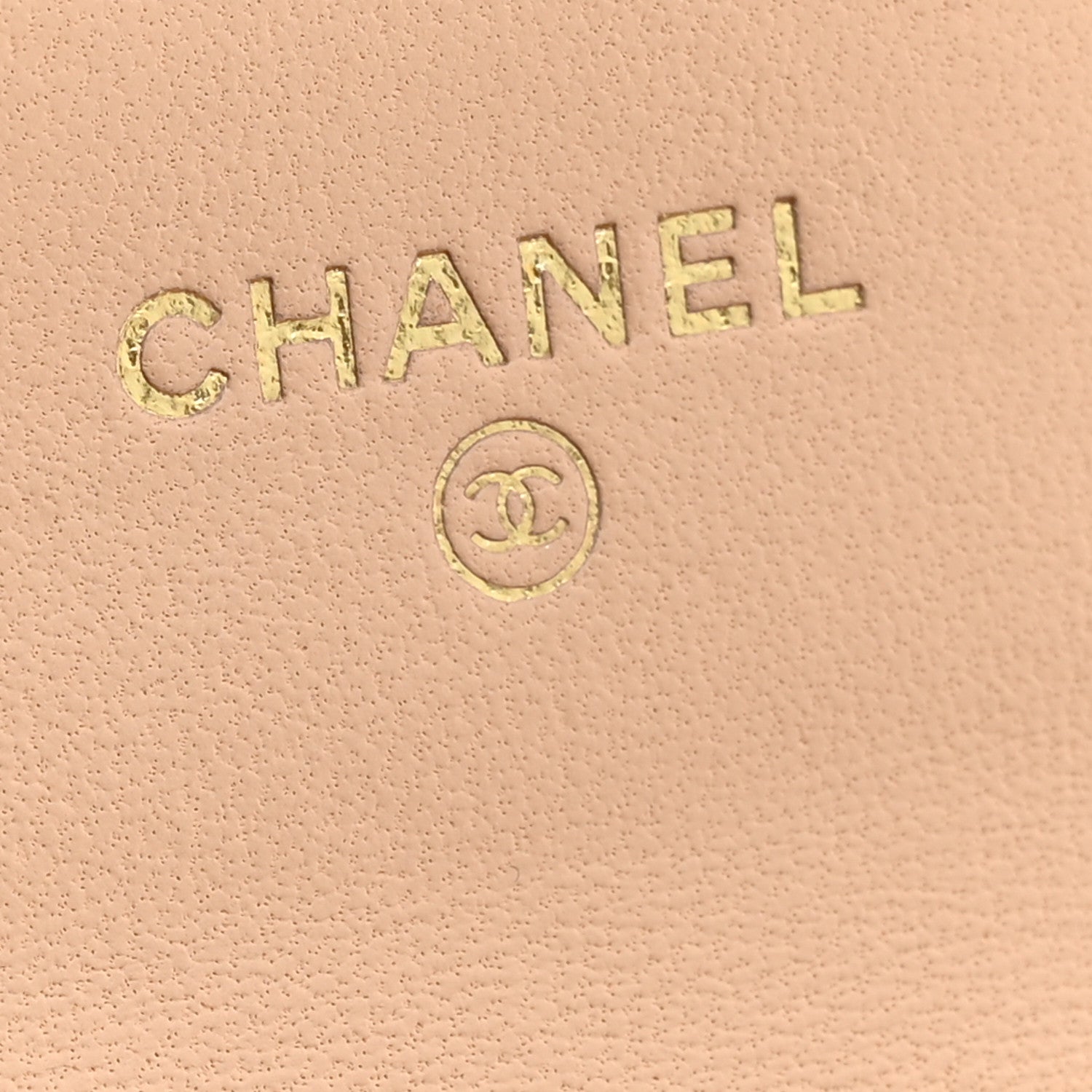 Chanel Lambskin Quilted Flap Card Holder Wallet Beige 6 of 9