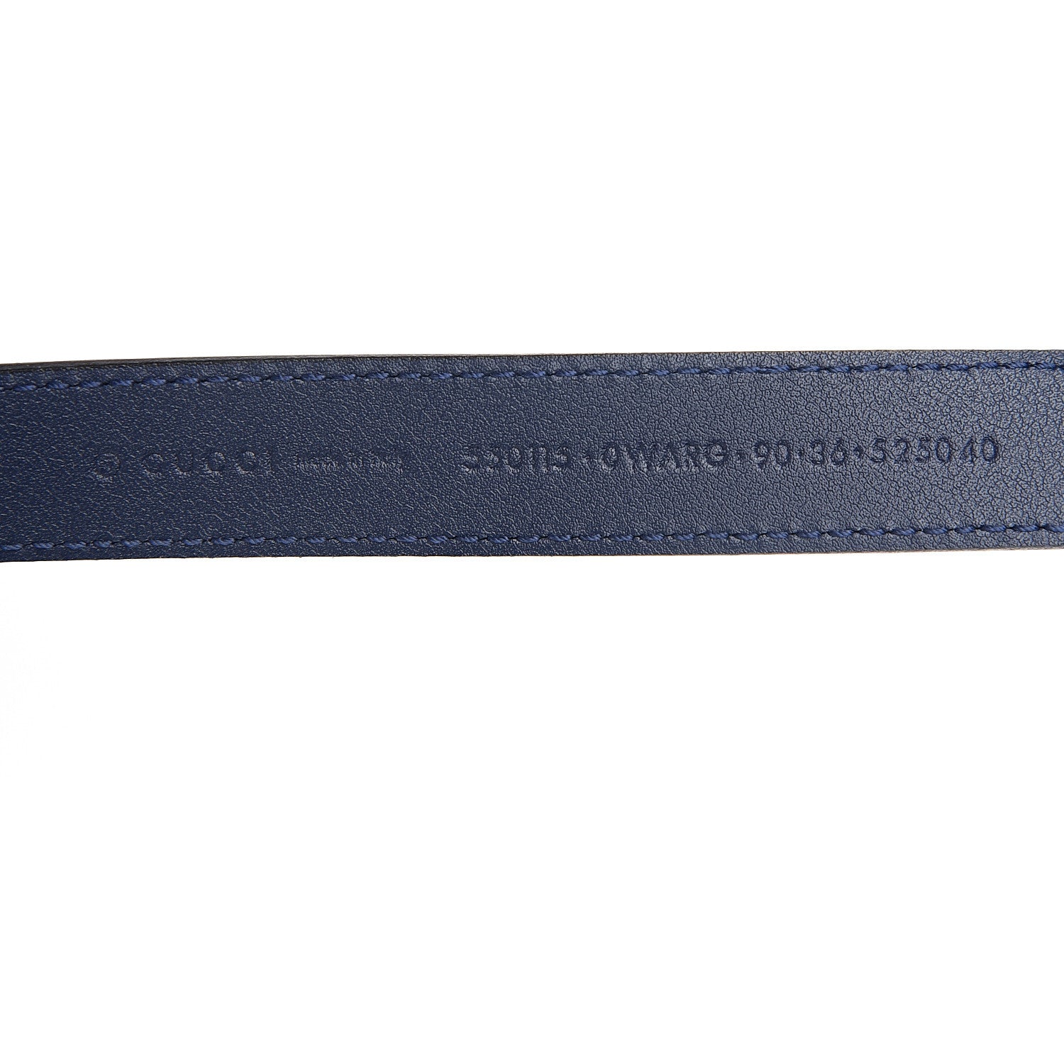 Gucci Calfskin Sylvie Stripe Torchon Double G 20mm Belt 90 36 Maritime Hibiscus Red Mystic White 3 of 5