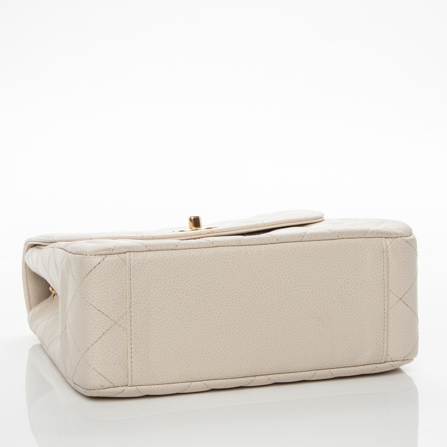 Chanel Caviar Quilted Small Single Flap White 4 of 9