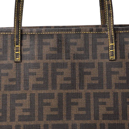 Fendi Zucca Spalmati Medium Roll Tote Tobacco Giallo 14 of 25