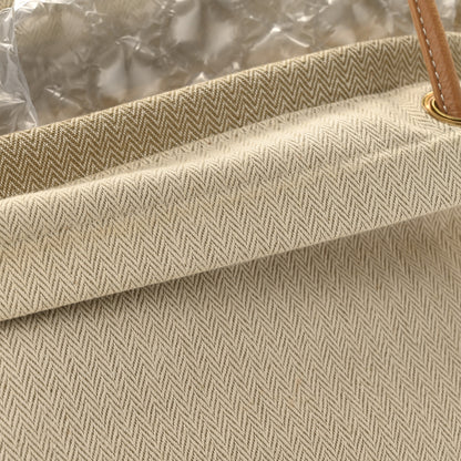 Hermes Canvas Swift Aline Grooming Bag Gold 13 of 14