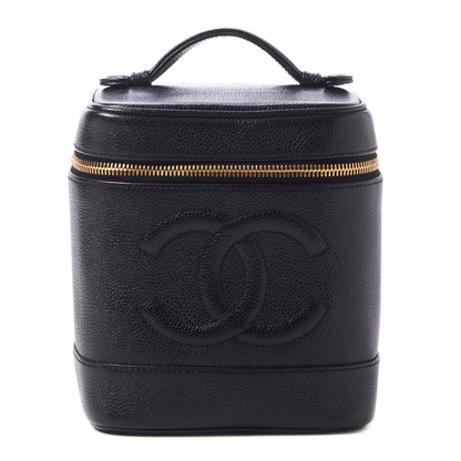 Chanel Caviar Vanity Cosmetic Case Black 1 of 9