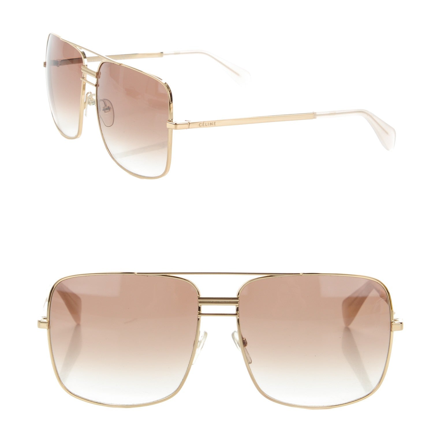Celine Metal Sunglasses CL 41808/S Gold 1 of 6
