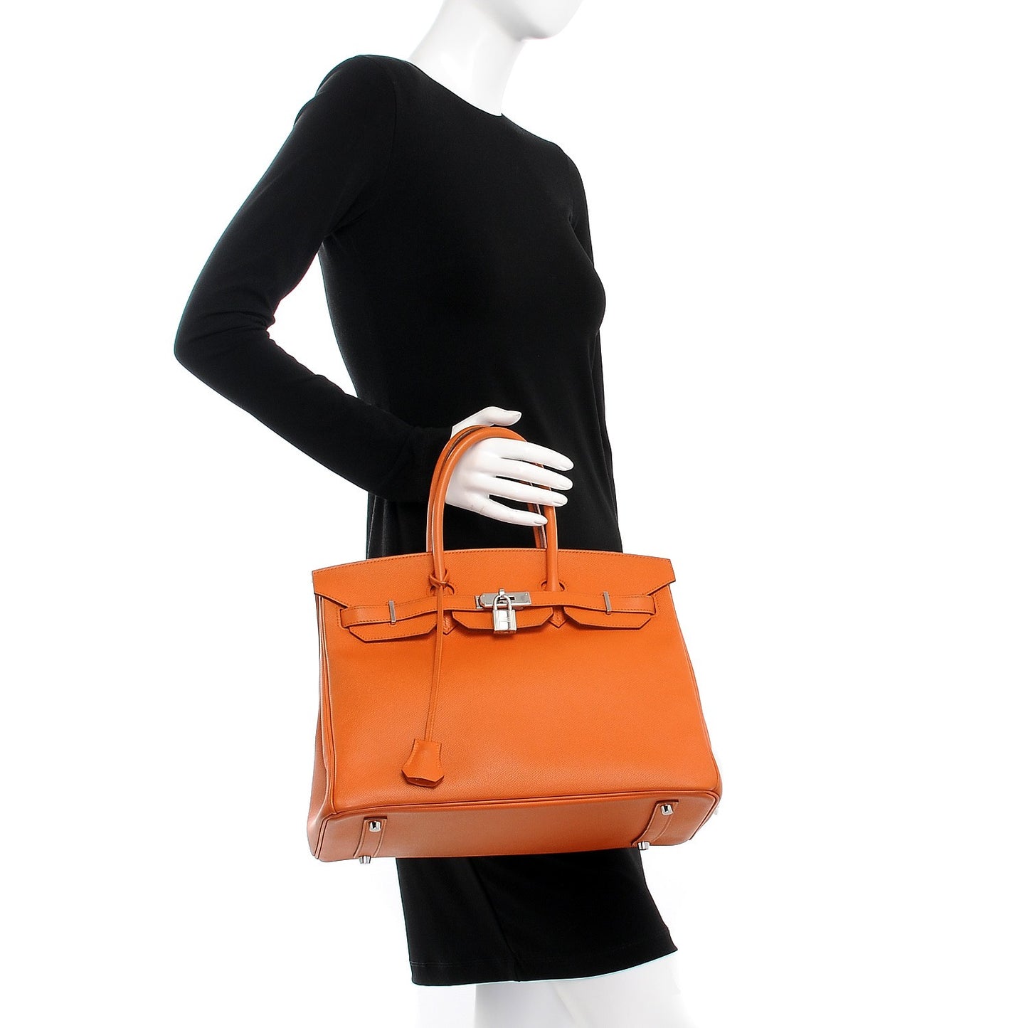 Epsom Birkin 35 Orange