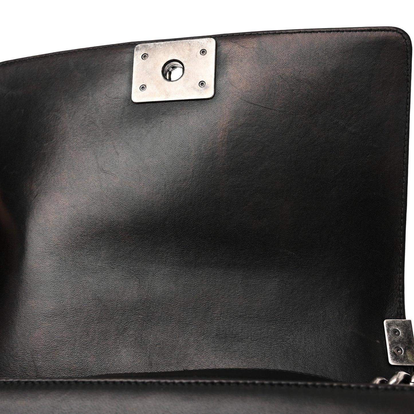 Lambskin Quilted Medium Boy Flap Black