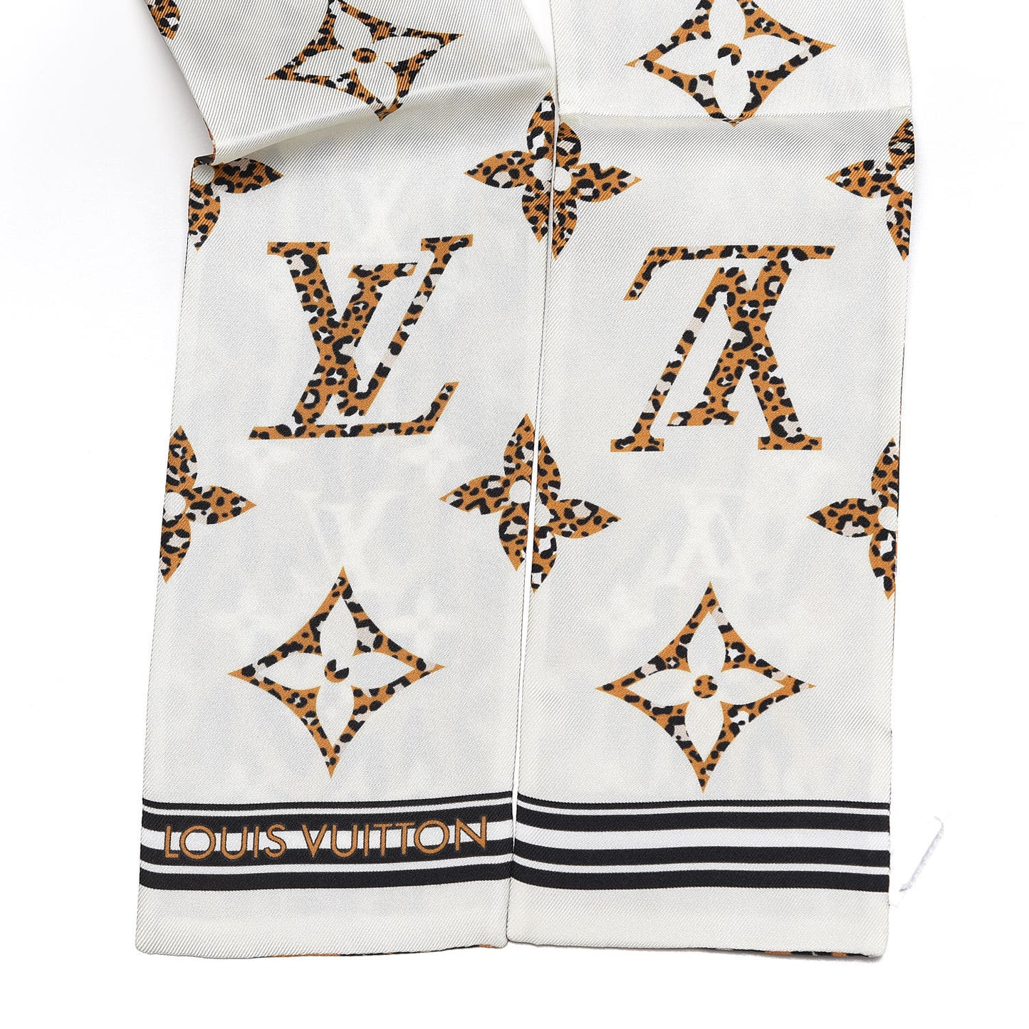Silk Monogram Giant Jungle Bandeau Ivory