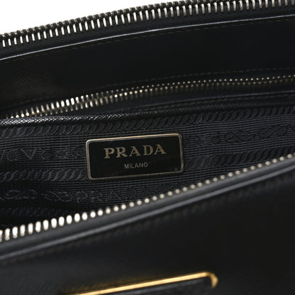 Prada Saffiano Medium Galleria Double Zip Tote Black 6 of 9