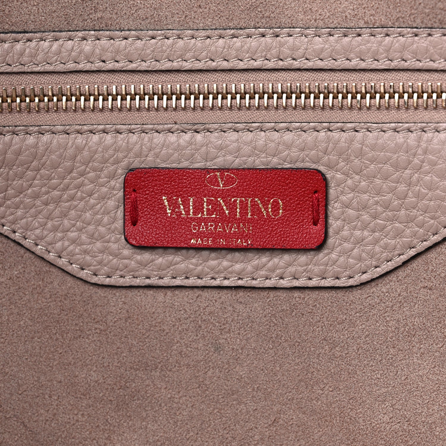 Valentino Garavani Grained Calfskin Rockstud Shoulder Tote Poudre 6 of 11