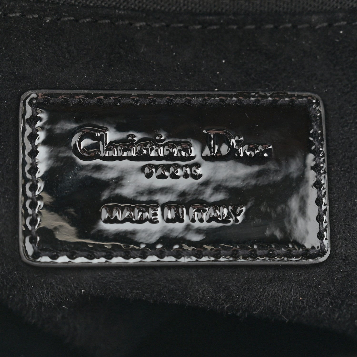 Christian Dior Patent Cannage Small Lady Dior Black 6 of 11