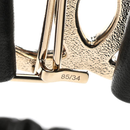 Chanel Lambskin Crystal CC Belt 85 34 Black 4 of 4
