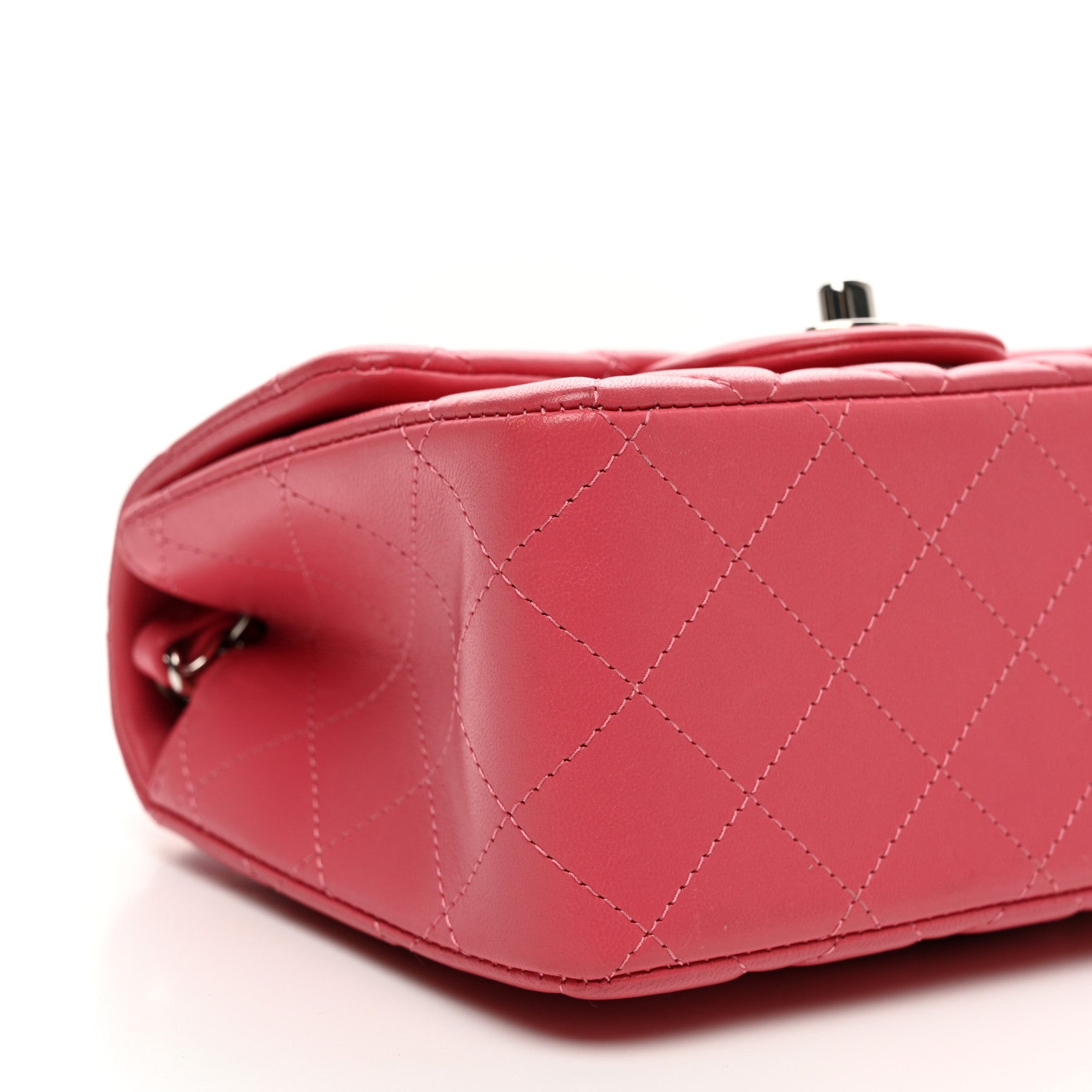 Chanel Lambskin Quilted Mini Square Flap Pink 9 of 10
