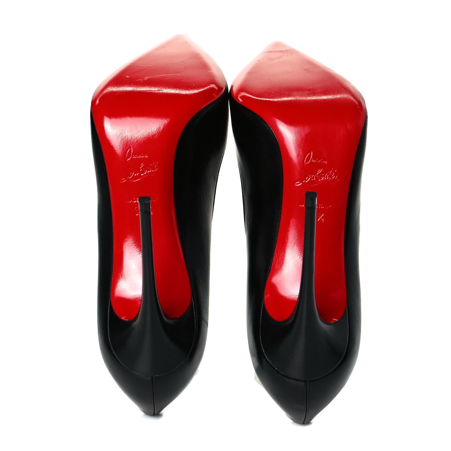 Christian Louboutin Shiny Nappa Pigalle Follies 100 Pumps 39.5 Black 7 of 10