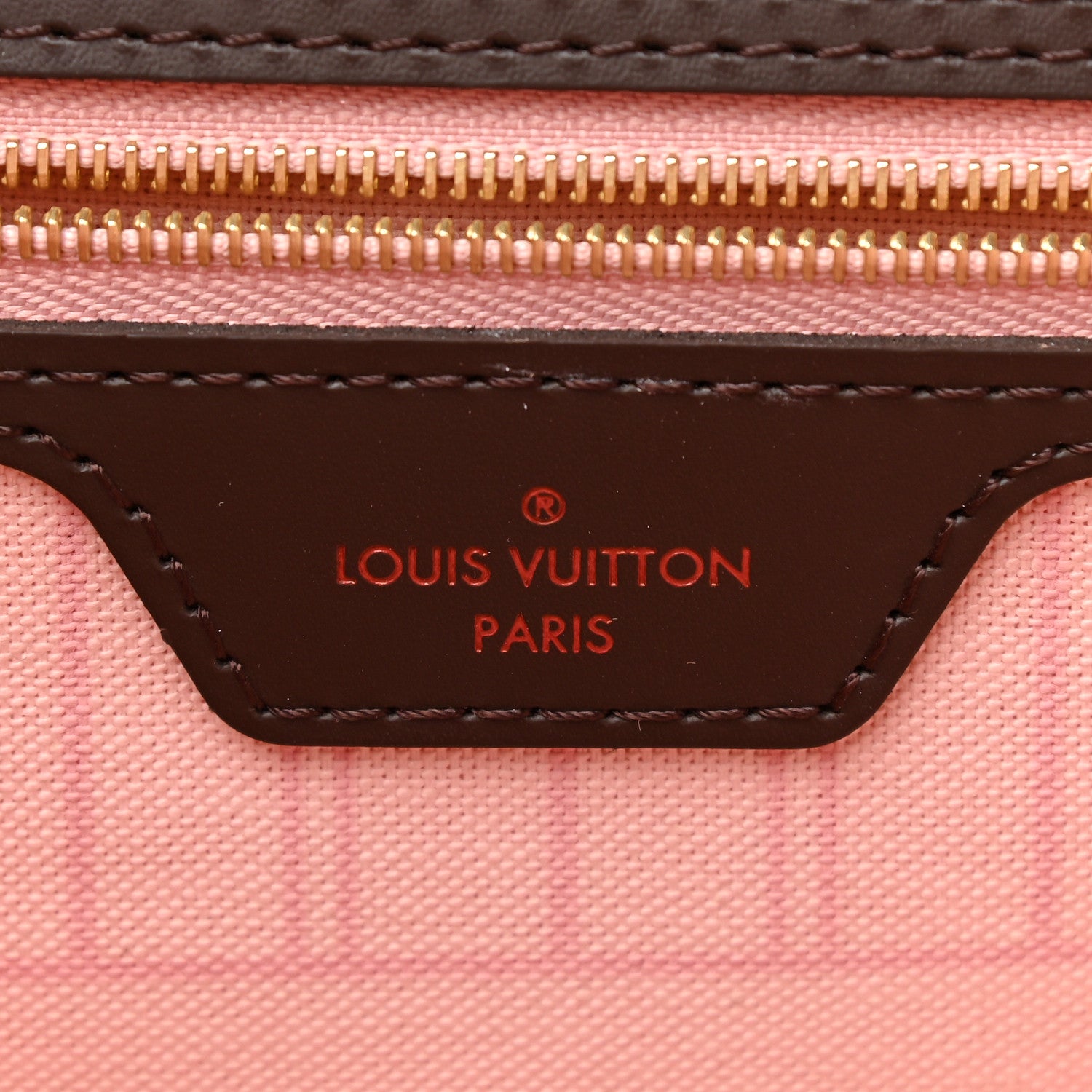 Louis Vuitton Damier Ebene Neo Neverfull MM Rose Ballerine 7 of 10