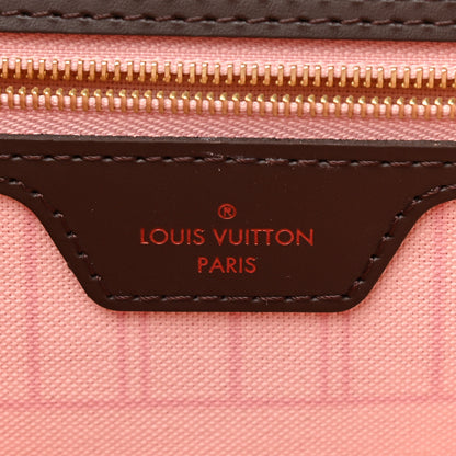 Louis Vuitton Damier Ebene Neo Neverfull MM Rose Ballerine 7 of 10