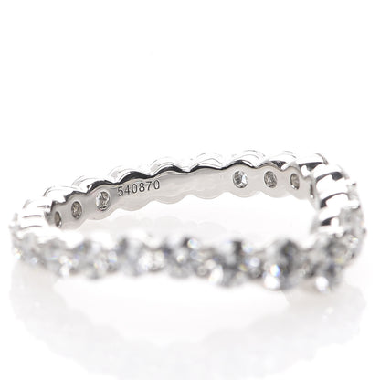 Harry Winston Platinum Diamond V-Shaped Wedding Band Ring 48 4.5 5 of 6