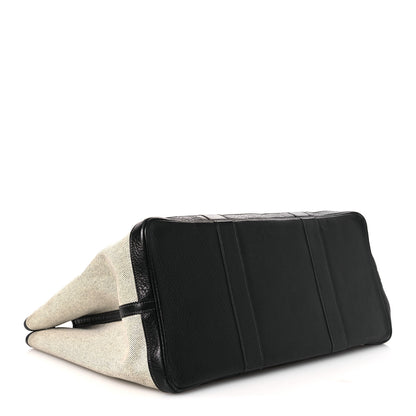 Hermes Toile Buffle Gala Garden Party Tote 49 GM Black 3 of 10