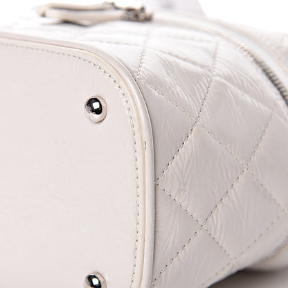 Chanel Crumpled Calfskin PVC Quilted Flap White 8 of 12