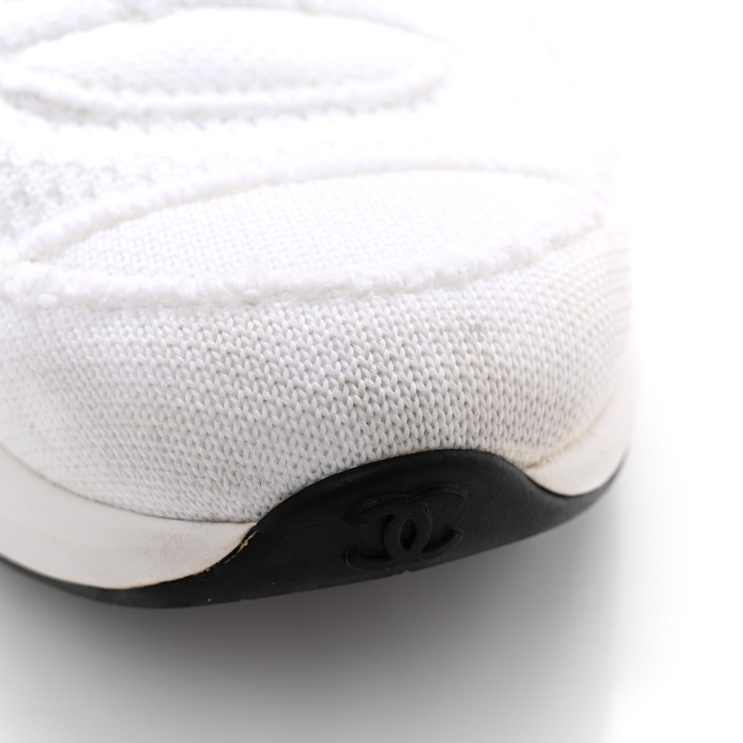 Fabric Logo Sneakers 39 White