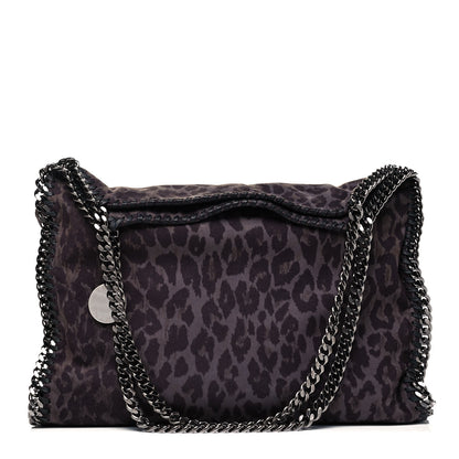Stella McCartney Shaggy Deer Leopard Print Small Falabella Tote Grey 1 of 10