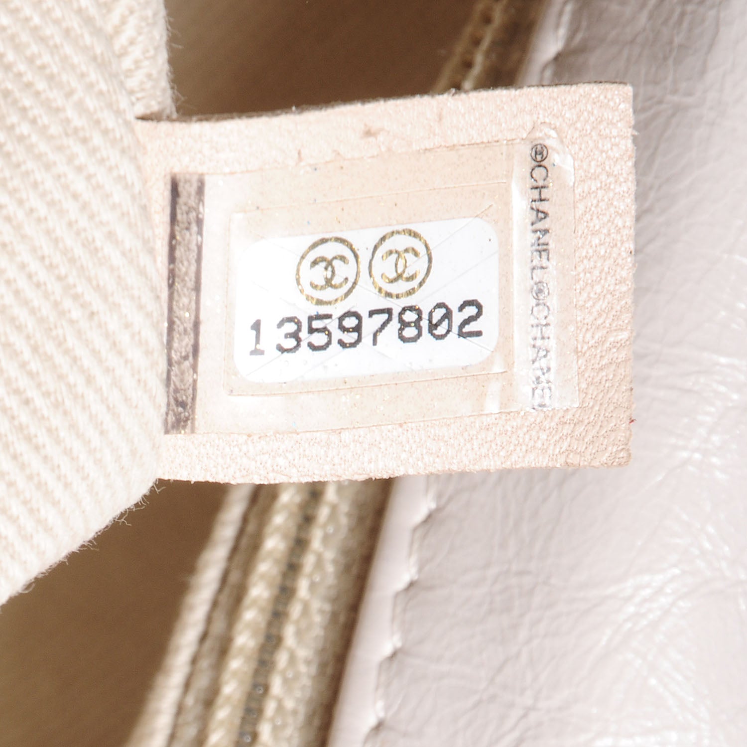 Chanel Glazed Goatskin Double Stitch Jumbo Flap White 6 of 7