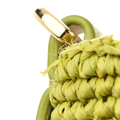 Loewe Raffia Mini Slit Tote Bag Meadow Green 10 of 10