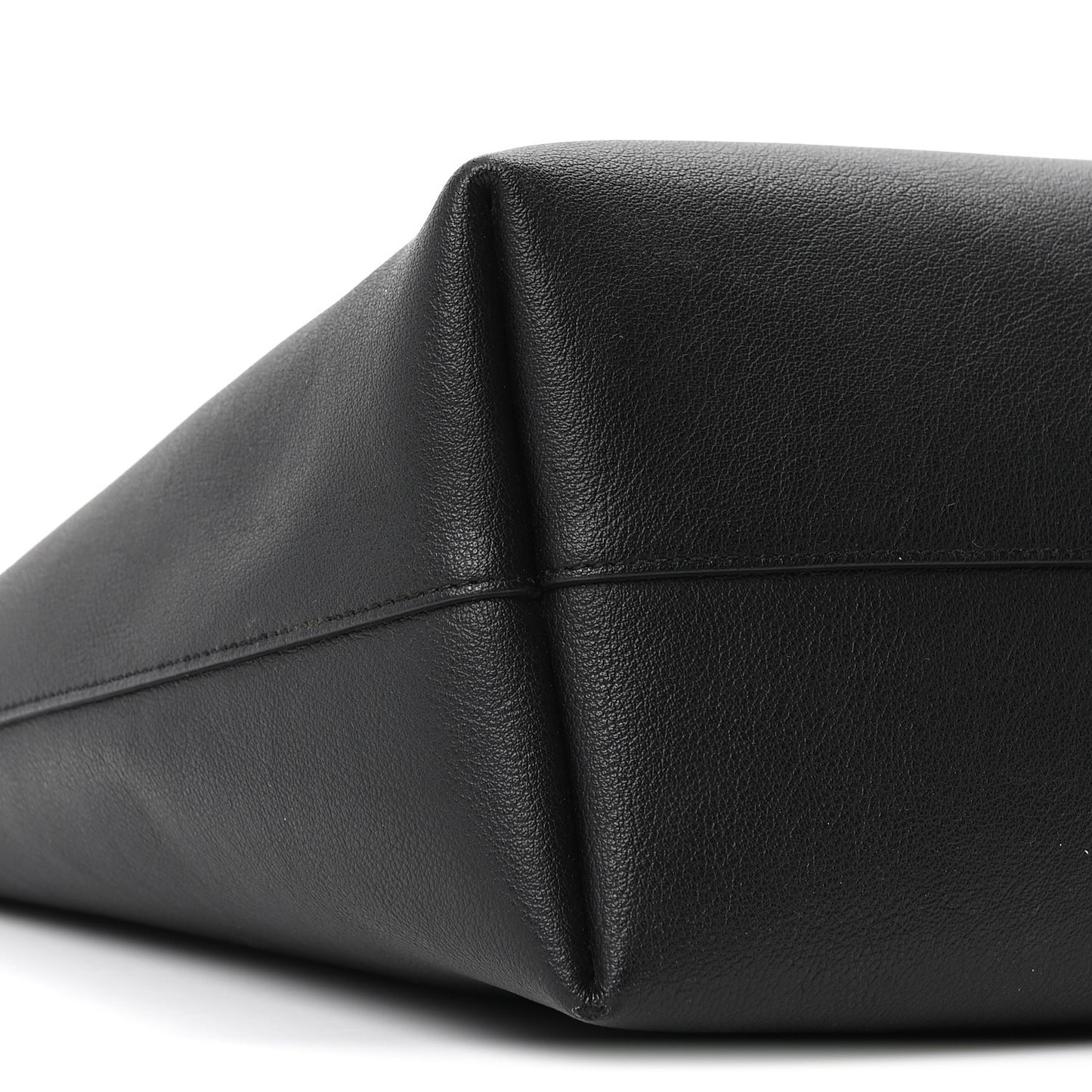 Calfskin Large Shopping Tote Black