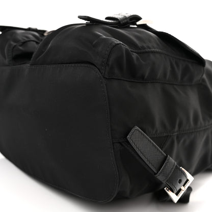 Prada Tessuto Nylon Saffiano Small Backpack Black 9 of 11