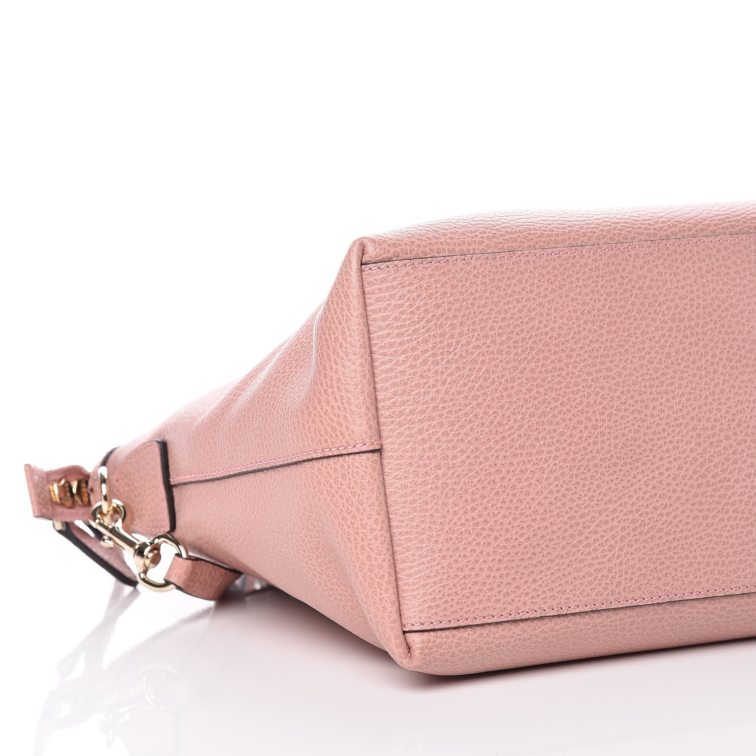Gucci Dollar Calfskin GG Charm Dome Satchel Soft Pink 5 of 9
