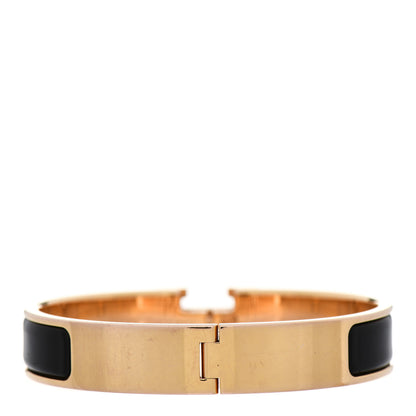 Hermes Enamel Narrow Clic Clac H Bracelet PM Black 2 of 4