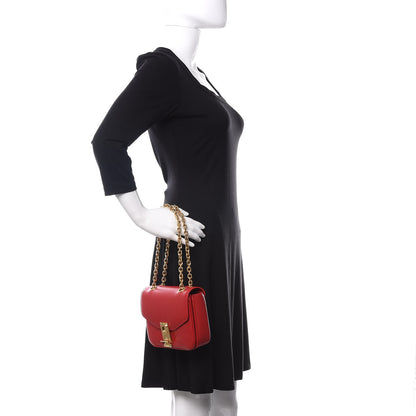 Celine Shiny Calfskin Small C Bag Red 2 of 10