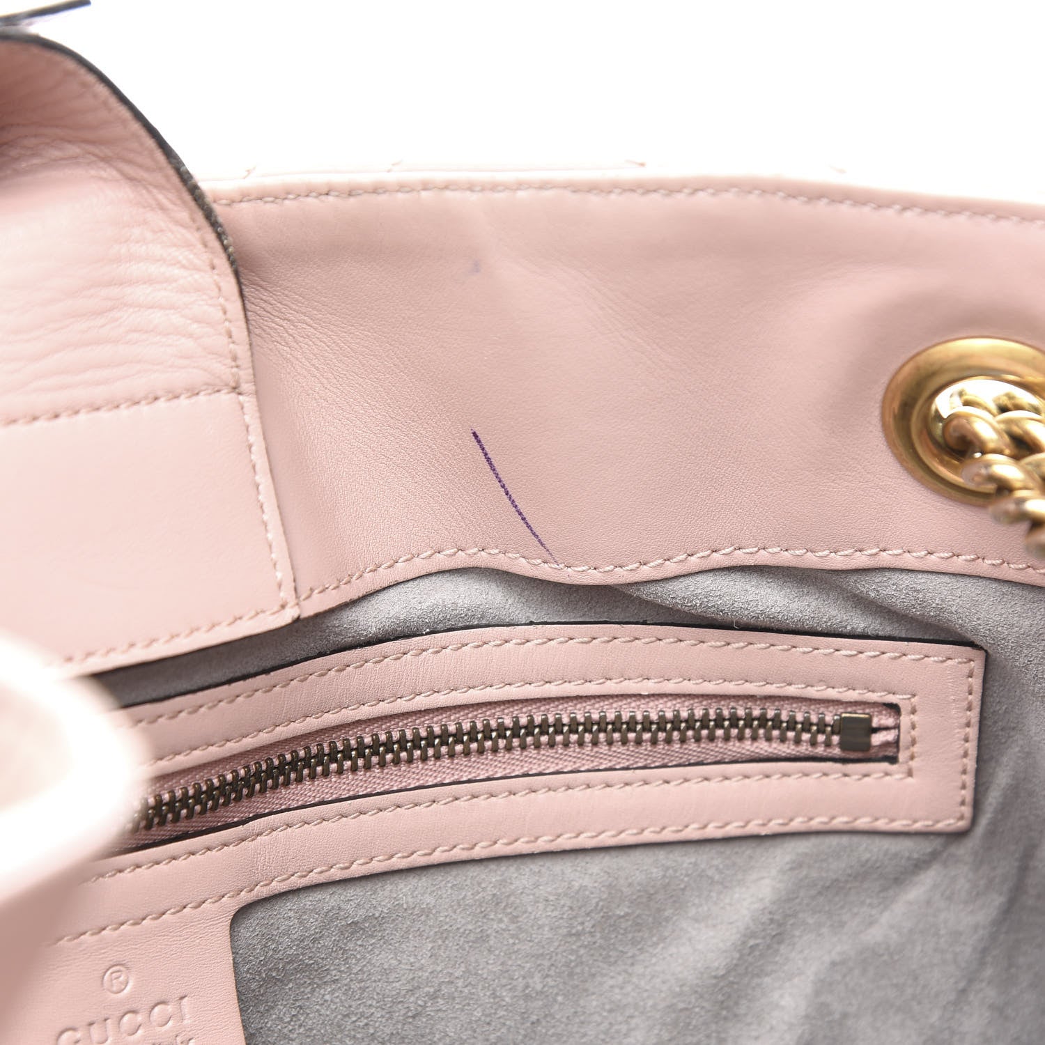 Gucci Calfskin Matelasse Medium GG Marmont Shoulder Tote Bag Perfect Pink 10 of 18