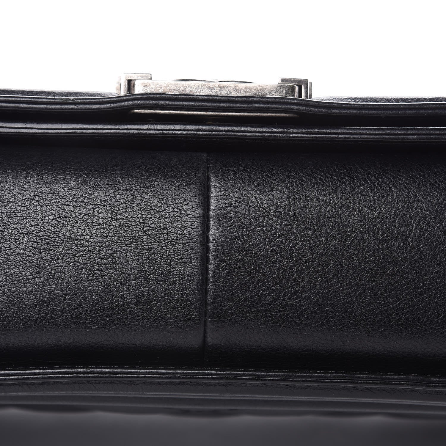 Chanel Calfskin Quilted Double Stitch New Medium Boy Flap Black 11 of 14