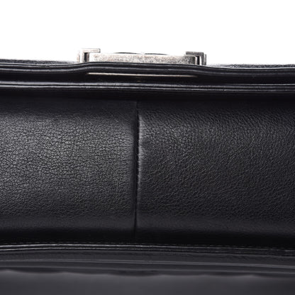 Chanel Calfskin Quilted Double Stitch New Medium Boy Flap Black 11 of 14