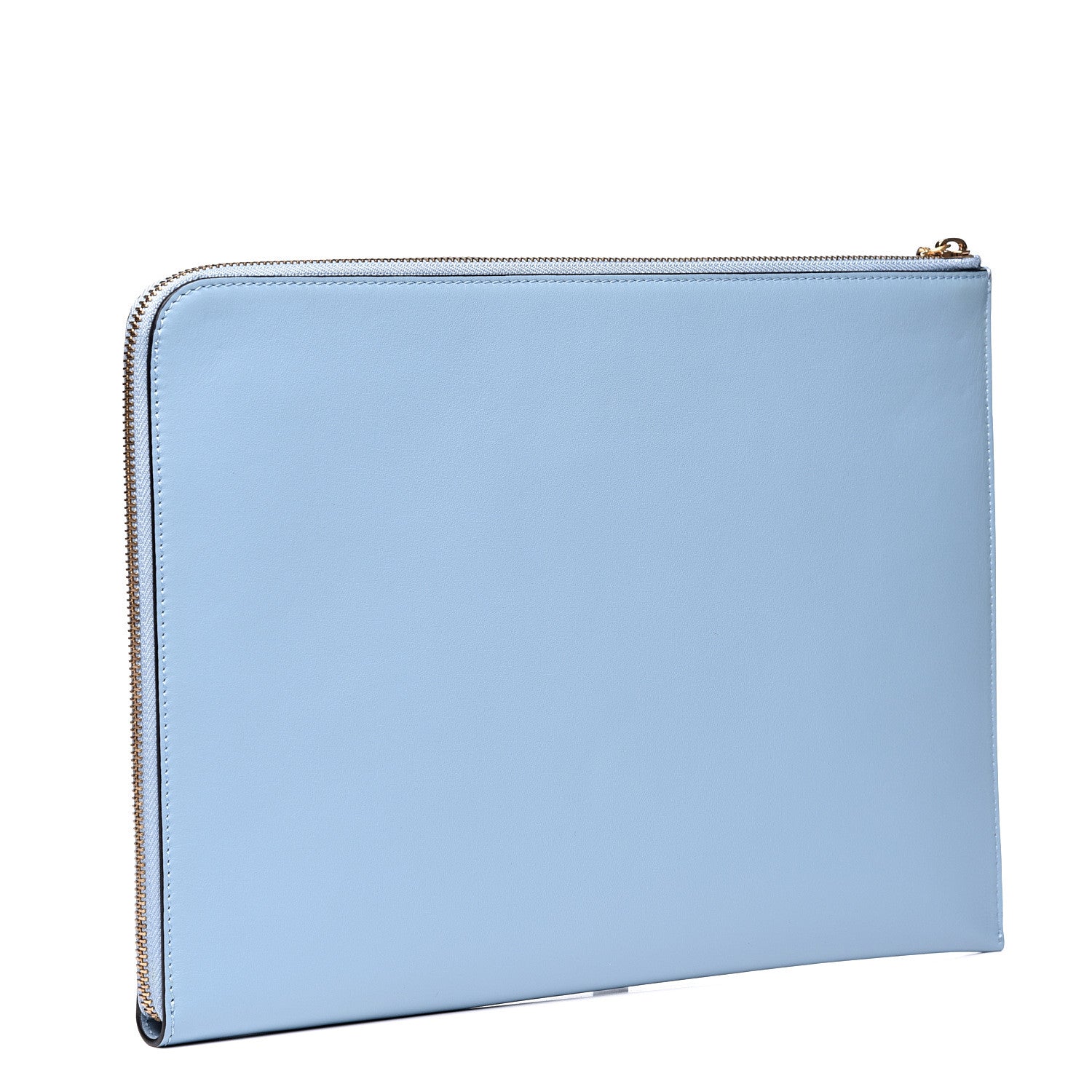 Versace Calfskin Pochette Blue 2 of 10