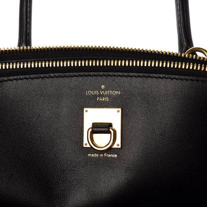 Louis Vuitton Calfskin City Steamer MM Black 6 of 9