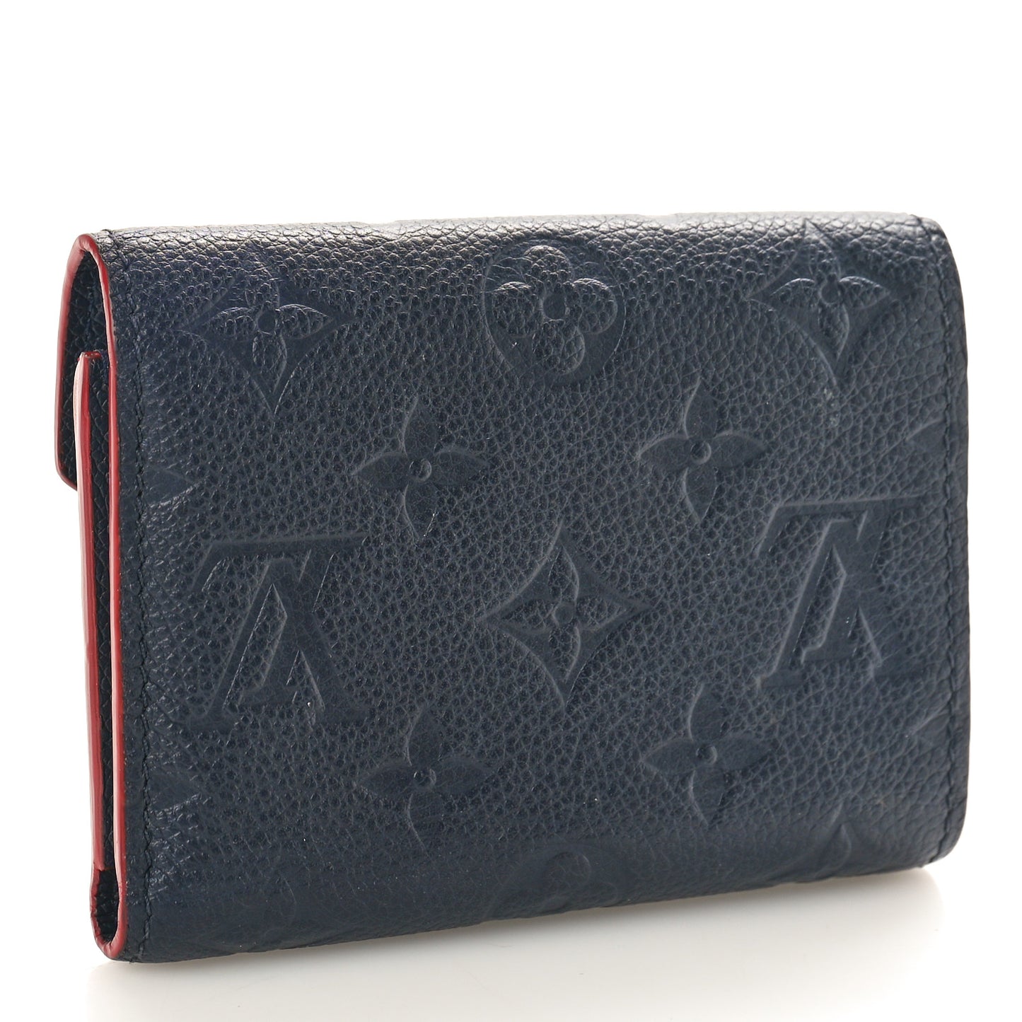 Empreinte Victorine Wallet Marine Rouge