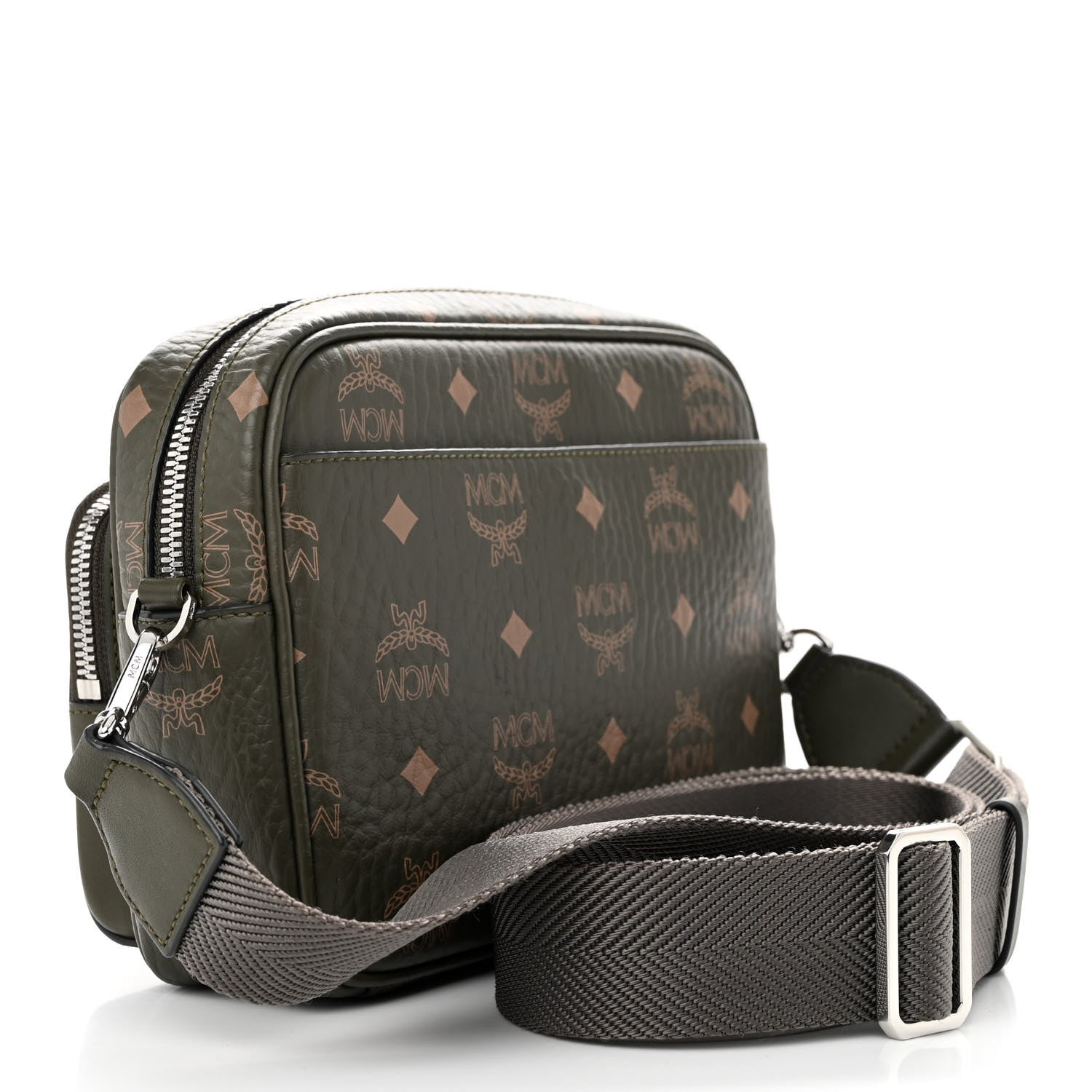 MCM Visetos Klassik Crossbody Bag Sea Turtle 3 of 12